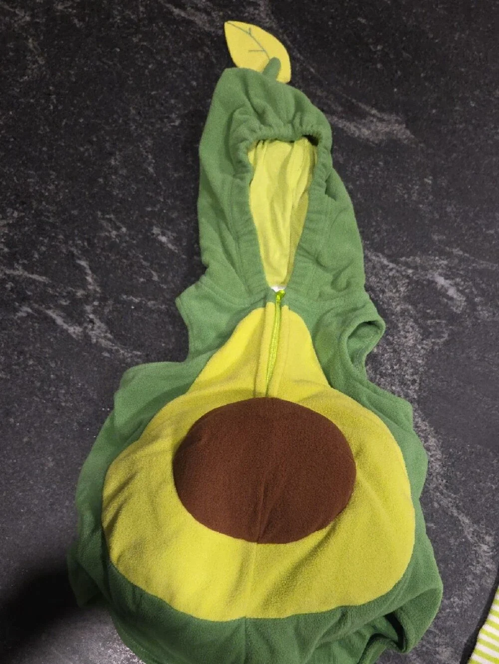 Carter's Green Avocado Costume Set with Striped Leggings
